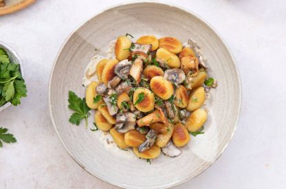 Poêlée-de-gnocchi-et-champignons-à-la-crème