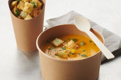 pumpkin-and-ginger-soup-with-fried-ravioles