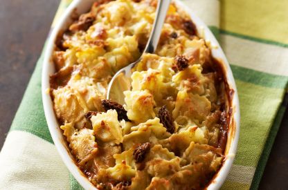 Gratin-de-ravioles-sauce-morilles