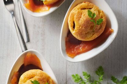 Tapas de quenelles brochet et truite fumee