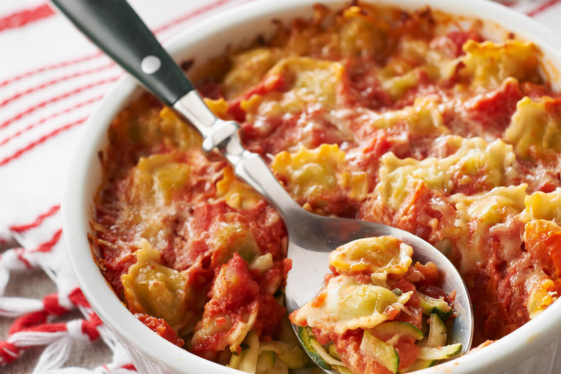 Gratin-de-ravioles-aux-courgettes